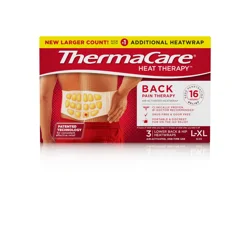 ThermaCare Heat Therapy One-Time Use Air-Activated Lower Back & Hip Heatwraps L-XL 3 ea