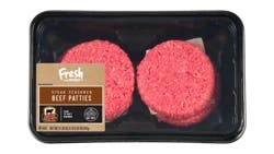 FRESH FROM MEIJER Meijer Certified Angus Beef Steak Seasoned Patties, 4 ct