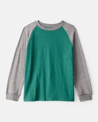 Carter&#x27;s Boys Long-Sleeve Raglan Tee - Green Green L