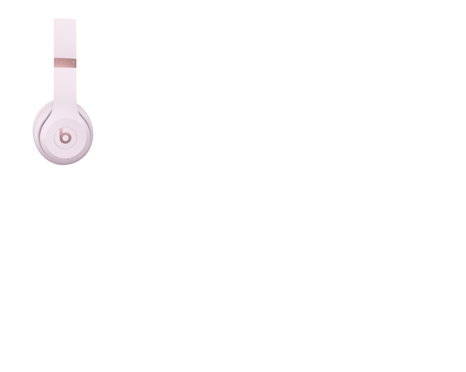 slide 2 of 4, Beats Solo 4 Bluetooth Wireless On-Ear Headphones - Cloud Pink, 1 ct