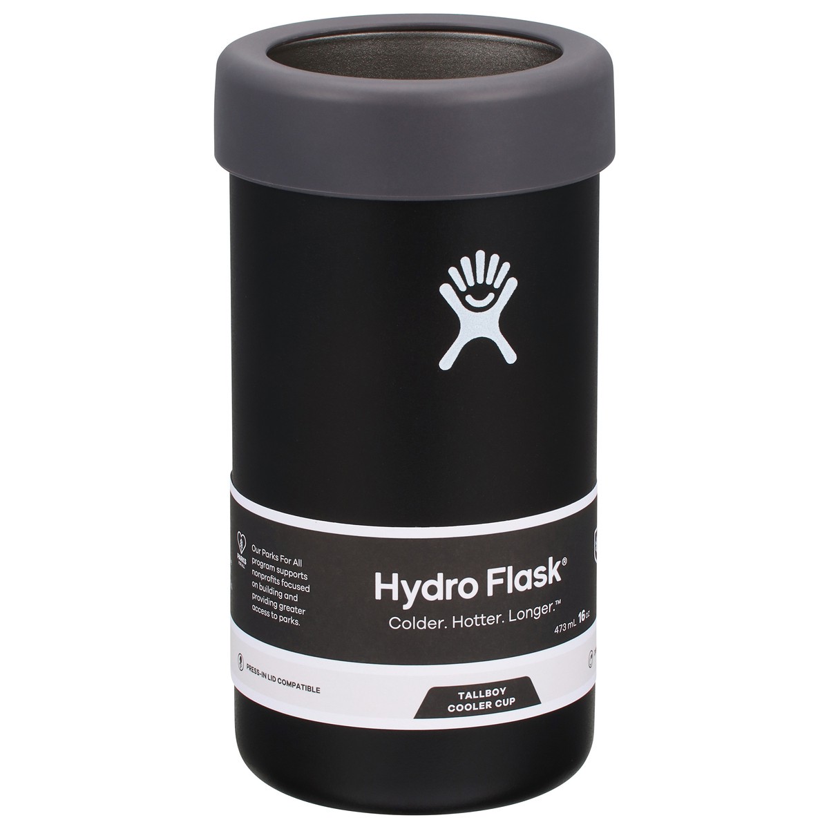 slide 3 of 4, Hydro Flask 16 Ounce Black Tallboy Cooler Cup 1 ea, 1 ct