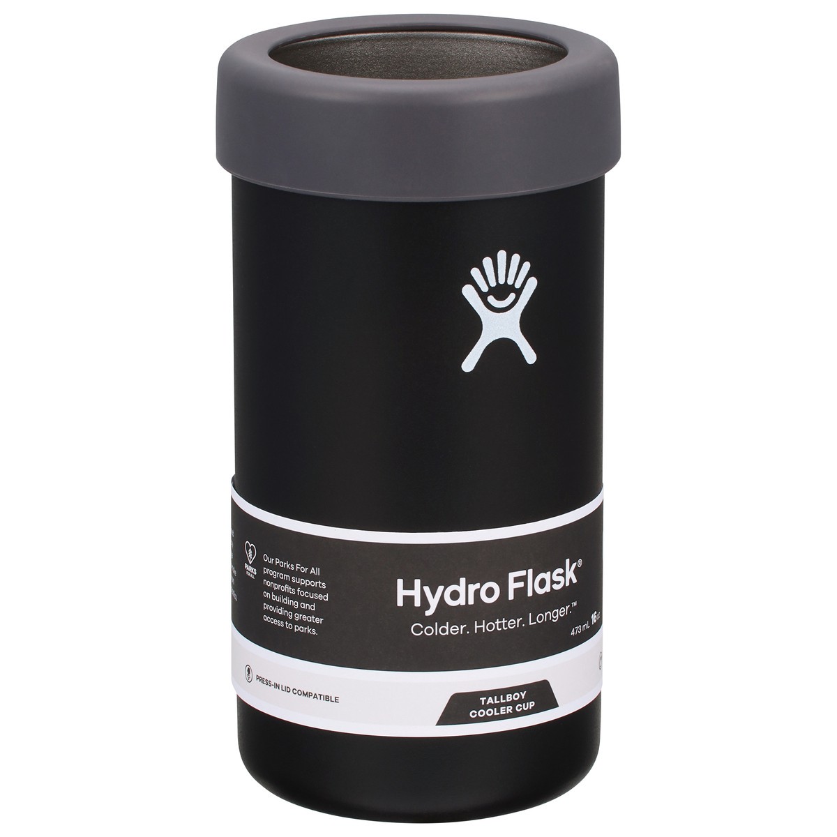 slide 2 of 4, Hydro Flask 16 Ounce Black Tallboy Cooler Cup 1 ea, 1 ct