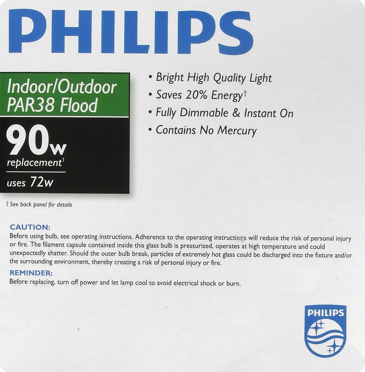 slide 3 of 11, Philips Value Pack 72 Watts Indoor/Outdoor Flood Halogen Light Bulbs 2 ea, 2 ct