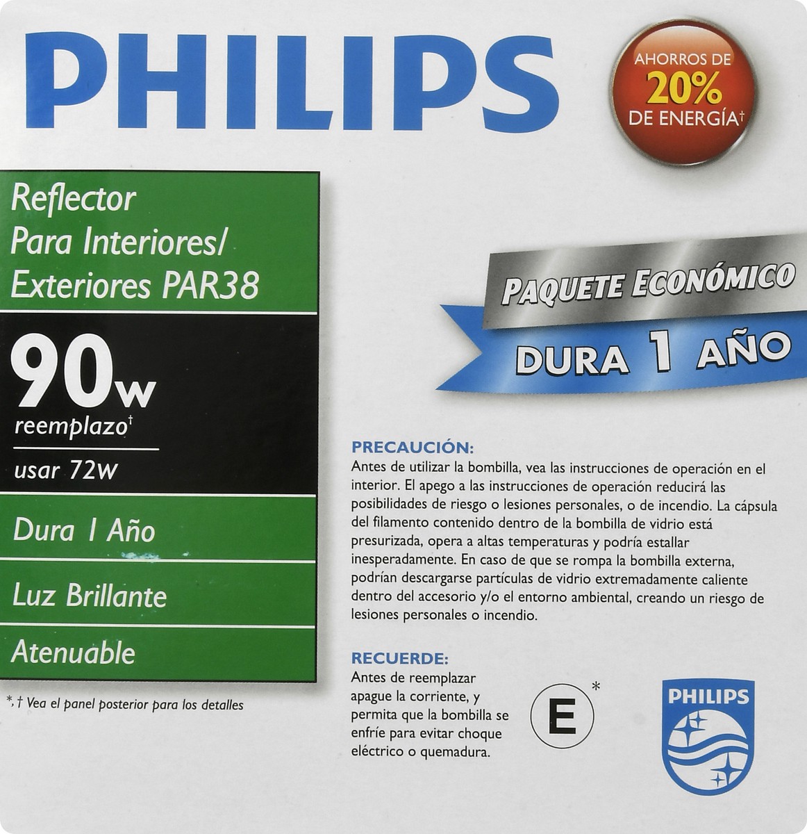 slide 9 of 11, Philips Value Pack 72 Watts Indoor/Outdoor Flood Halogen Light Bulbs 2 ea, 2 ct