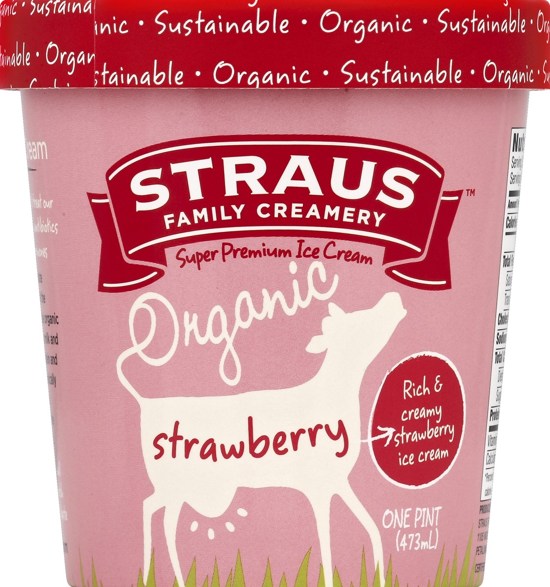 slide 3 of 3, Straus Family Creamery Ice Cream 1 pt, 1 pint