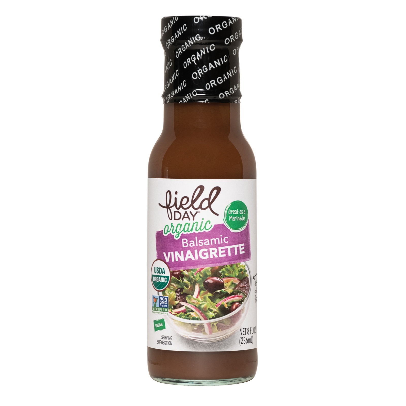 slide 1 of 1, Field Day Organic Balsamic Vinaigrette Dressing, 8 oz