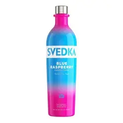 SVEDKA Blue Raspberry Flavored Vodka, 750 mL Bottle, 70 Proof