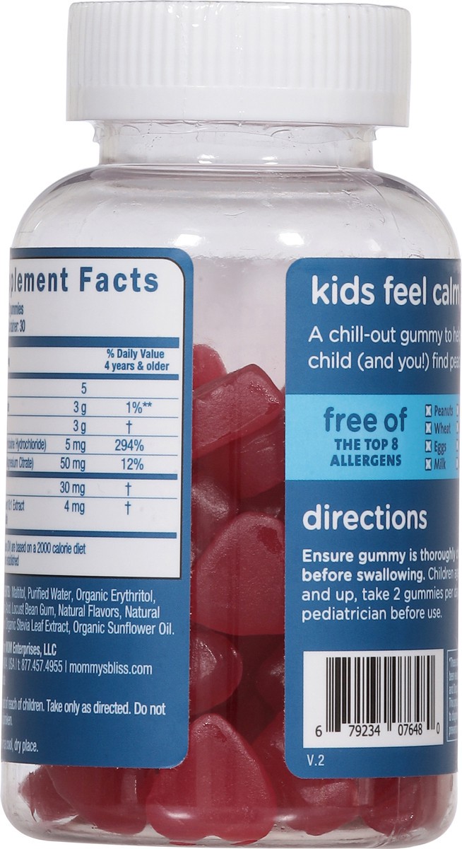 slide 5 of 14, Mommy's Bliss Kids 4 Yrs+ Raspberry Lemonade Flavor Feel Calm 60 Gummies, 60 ct