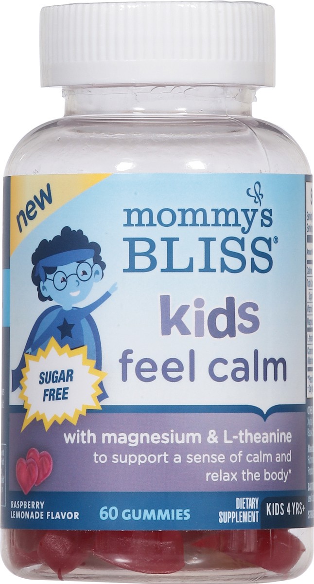 slide 11 of 14, Mommy's Bliss Kids 4 Yrs+ Raspberry Lemonade Flavor Feel Calm 60 Gummies, 60 ct