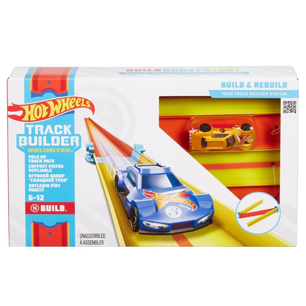 slide 1 of 1, Mattel Hot Wheels Track Builder Unlimited Fold Up Track Pack, 1 ct