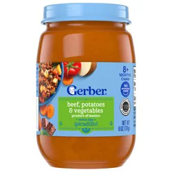 GERBER Puree 3rd Foods Beef, Potatoes & Vegetables Taste Like Picadillo 6oz