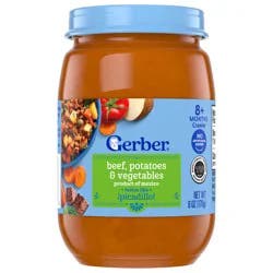 GERBER Puree 3rd Foods Beef, Potatoes & Vegetables Taste Like Picadillo 6oz