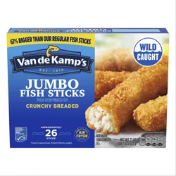 Van de Kamp's Crunchy Breaded Jumbo Fish Sticks 23 oz