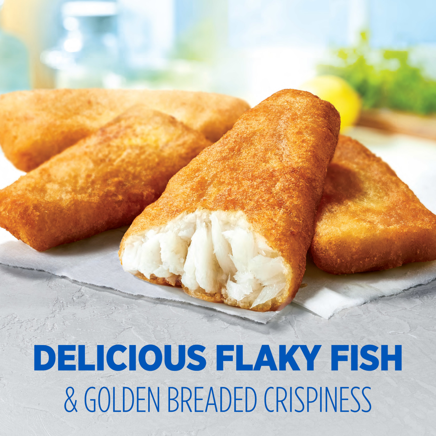 slide 5 of 7, Van de Kamp's Crispy Battered 100% Whole Fish Fillets, Frozen, 19.45 oz. 10-Count, 10 ct