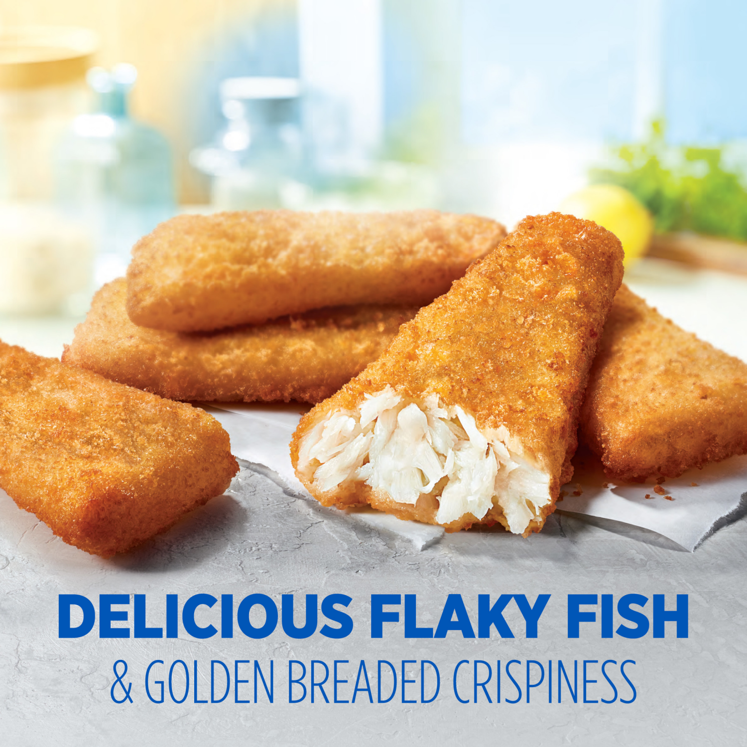 slide 6 of 8, Van de Kamp's Crunchy Breaded 100% Whole Fish Fillets, Frozen, 19 oz. 10-Count, 10 ct