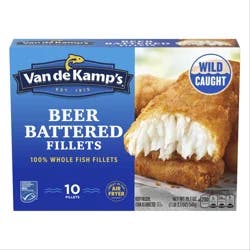 Van de Kamp's Beer Battered Fish Fillets 10 ea