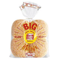 Martins Big Marty Rolls Sesame - 18 Oz