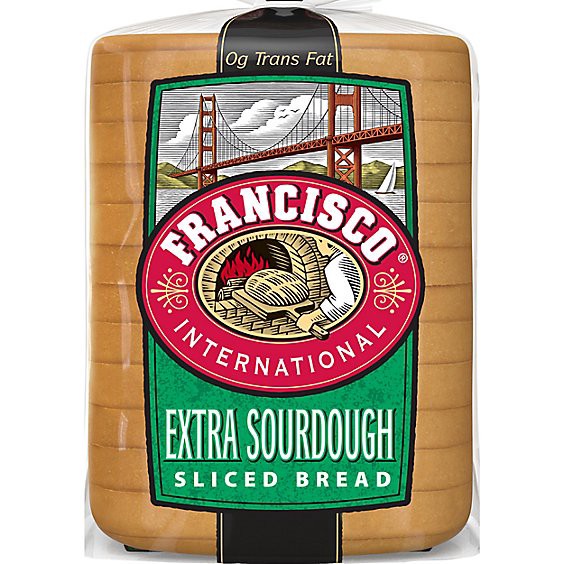 slide 1 of 5, Francisco International Extra Sourdough Sliced Bread - 24 Oz, 24 oz