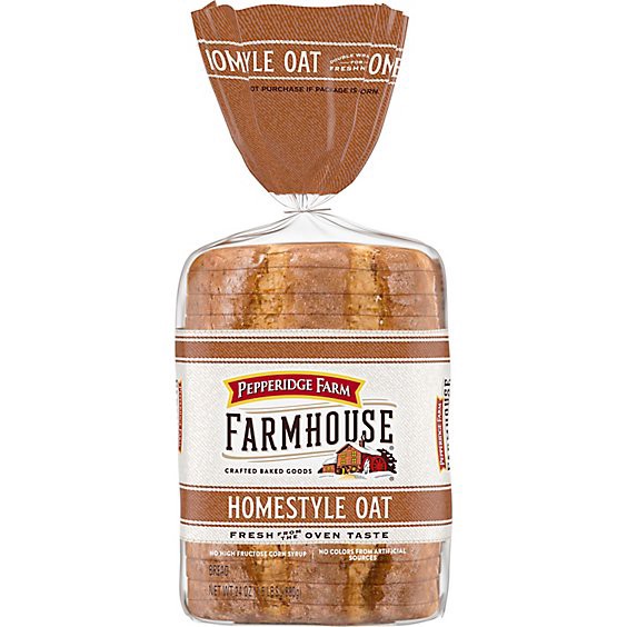 slide 1 of 1, Pepperidge Farm Farmhouse Homestyle Oat Bread - 24 Oz, 24 oz