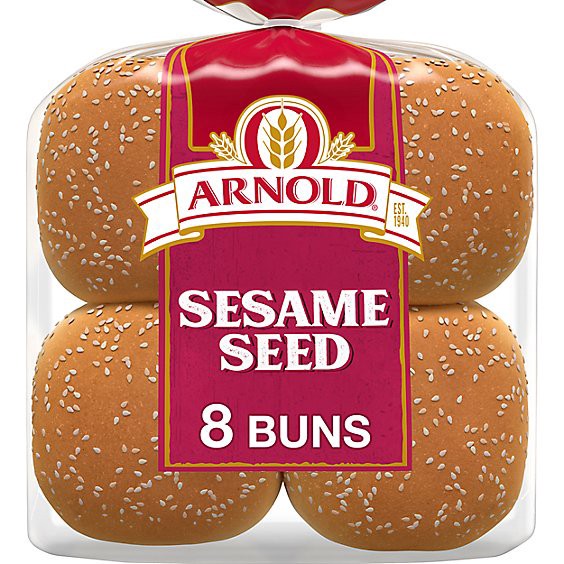 slide 1 of 3, Arnold Sesame Seeded Sandwich Buns - 16 Oz, 14 oz