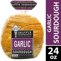 Seattle Sourdough Baking Co Bread Garlic Round - 24 Oz