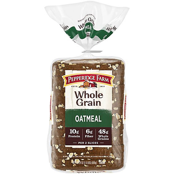 slide 1 of 1, Pepperidge Farm Whole Grain Oatmeal Bread - 24 Oz, 24 oz
