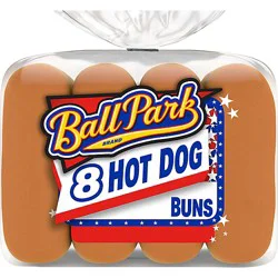 Ball Park White Hot Dog Buns 8 Count - 14 Oz