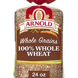 Arnold Whole Grains 100% Whole Wheat Bread - 24 Oz