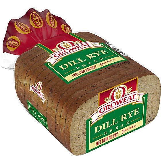 slide 1 of 1, Oroweat Dill Rye Bread - 16 Oz, 16 oz