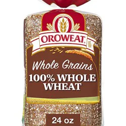 Oroweat Whole Grains 100% Whole Wheat Bread - 24 Oz