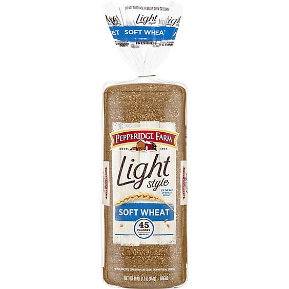 slide 1 of 1, Pepperidge Farm Light Style Soft Wheat Bread - 16 Oz, 16 oz
