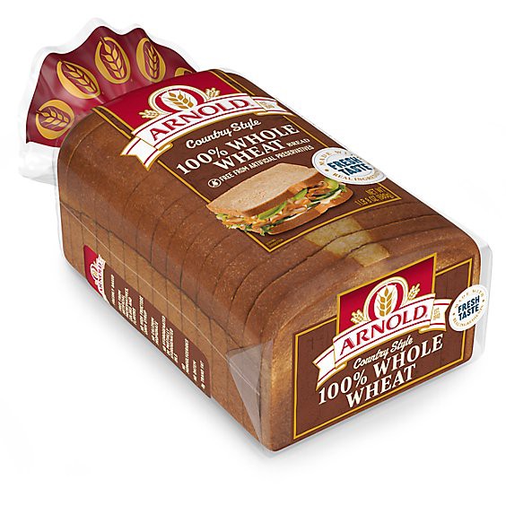 slide 1 of 11, Arnold Country 100% Whole Wheat Bread - 24 Oz, 24 oz