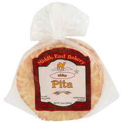 Middle Eastern Medium White Pita Bread - 12 Oz