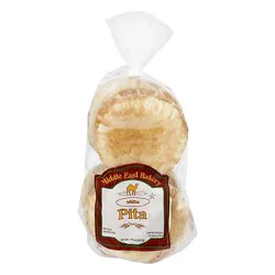 Middle Eastern Small White Pita Bread - 20 Oz