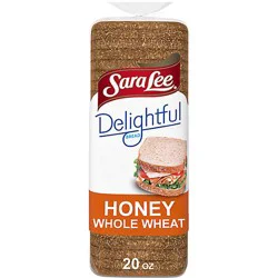 Sara Lee Delightful Honey Whole Wheat Bread - 20 Oz