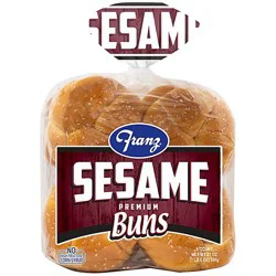 Franz Hamburger Buns Premium Sesame 8 Count - 21 Oz