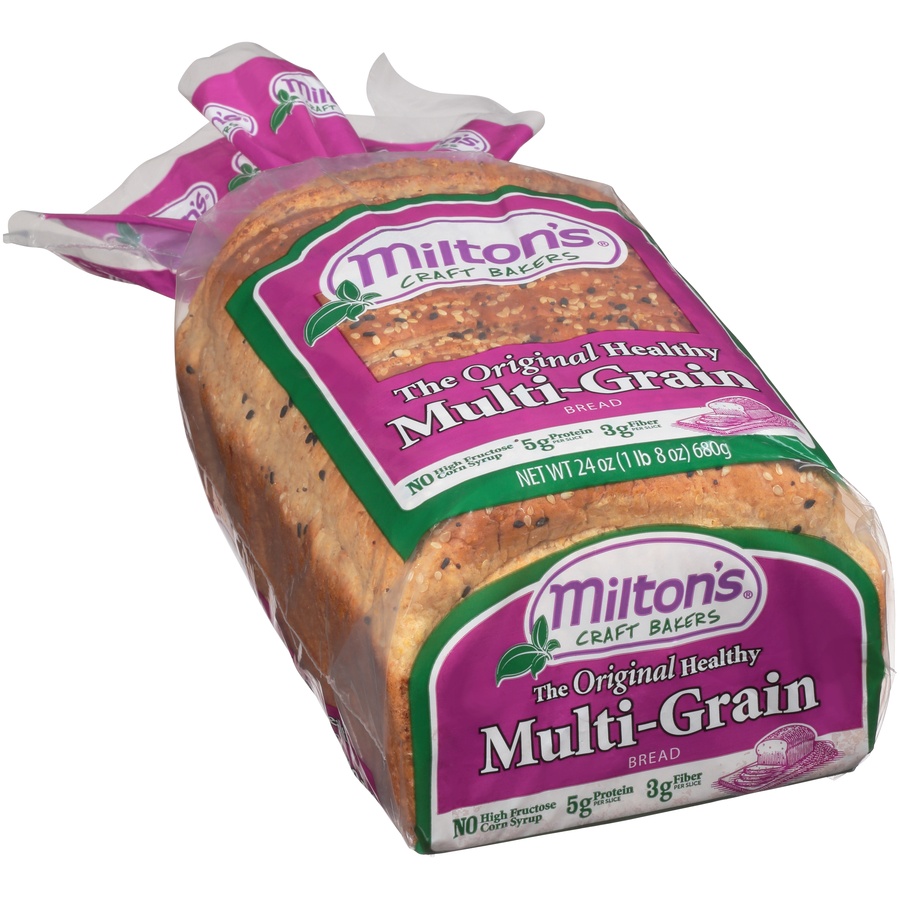 slide 2 of 8, Milton's Craft Bakers Multi Grain Bread - 24oz, 