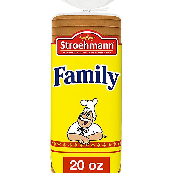slide 1 of 15, Stroehmann Family Size White Bread - 20 Oz, 20 oz