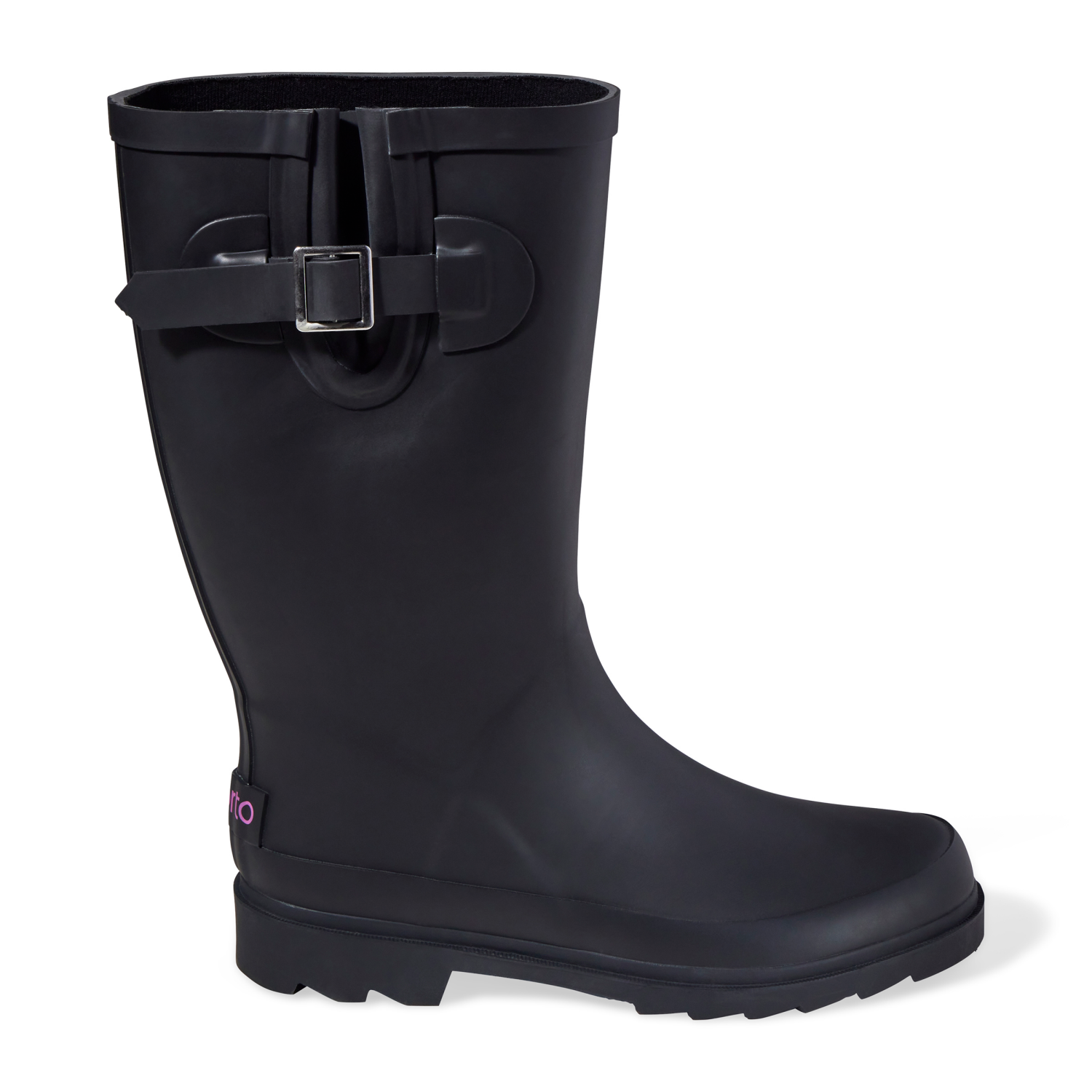 slide 5 of 6, Sporto Women's Rain Boots, Black, Size 8, Size 8