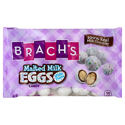 slide 1 of 1, Brach's White Fiesta Malted Milk Eggs, 6.5 oz