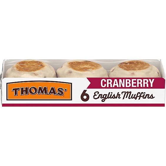 slide 1 of 13, Thomas Cranberry English Muffins - 6 - 13 Oz, 13 oz