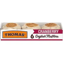 Thomas English Muffins Cranberry 6 Count - 13 Oz