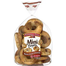Pepperidge Farm Farmhouse Mini Brown Sugar Cinnamon Bagels - 17 Oz