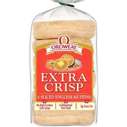 Oroweat Extra Crisp English Muffins - 12.5 Oz
