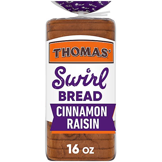 slide 1 of 1, Thomas' Cinnamon Raisin Swirl Bread - 16 Oz, 16 oz