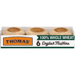 Thomas' 100% Whole Wheat English Muffins - 12 Oz