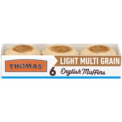 slide 1 of 6, Thomas' Light Multi-Grain English Muffins - 12 Oz, 12 oz