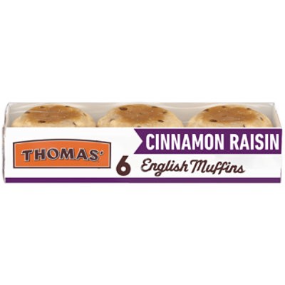 slide 1 of 10, Thomas' Cinnamon Raisin English Muffins - 6 - 13 Oz, 13 oz