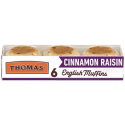 Thomas' Cinnamon Raisin English Muffins - 6 - 13 Oz
