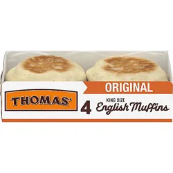 Thomas' King Size English Muffins - 12 Oz